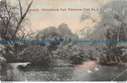 R099766 Ipswich. Christchurch Park Wilderness Pond No. 4. Suitall Series. 1904