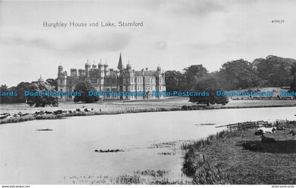 R146524 Burghley House and Lake. Stamford