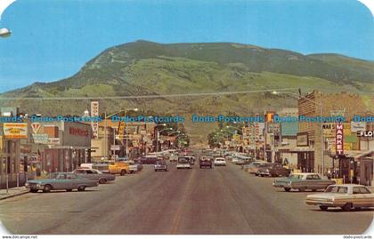 R156650 Main Street and Business District. Cody Wyoming. Dexter Press