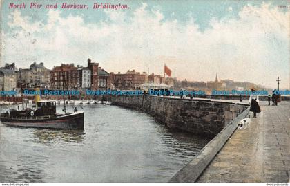 R158030 North Pier and Harbour. Bridlington. Burlington