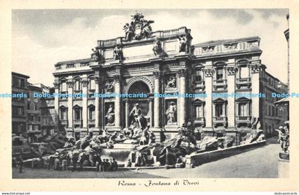 R171221 Roma. Fontana di Trevi. N. M. M