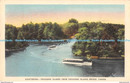 R171275 Sightseeing. Thousand Islands from Thousand Islands Bridge. Canada. Vale