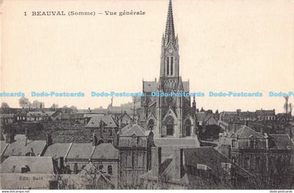 R181800 Beauval. Somme. Vue generale. Phototypie Desaix. J. Jaures