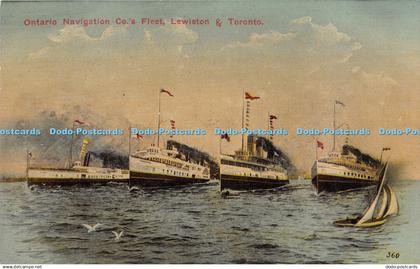 R192239 Ontario Navigation Cos Fleet Lewiston and Toronto