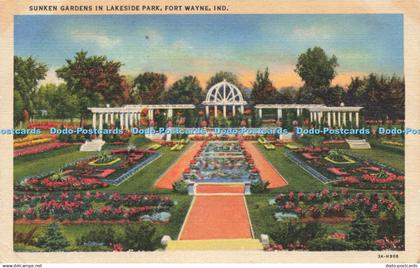 R212703 Sunken Gardens in Lakeside Park Fort Wayne Ind Summit City News Agency C