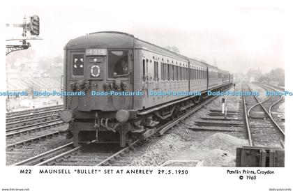 R231656 Maunsell Bullet Set At Anerley Pamlin Prints Post Card 1950