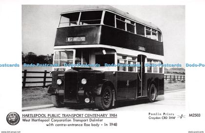 R231687 Hartlepool Public Transport Centenary West Hartlepool Corporation Transp