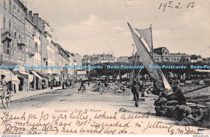 R232638 Cannes Quai St Pierre W Stocker Cannes 1908