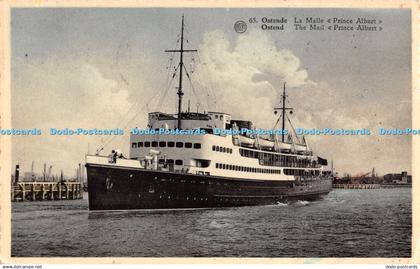 R275550 Albert 65 Ostend The Mail Prince Albert A Dohmen 1950