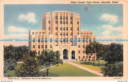 R281818 Potter County Court House Amarillo Texas Photo 9515 A 1934 McCormick C T