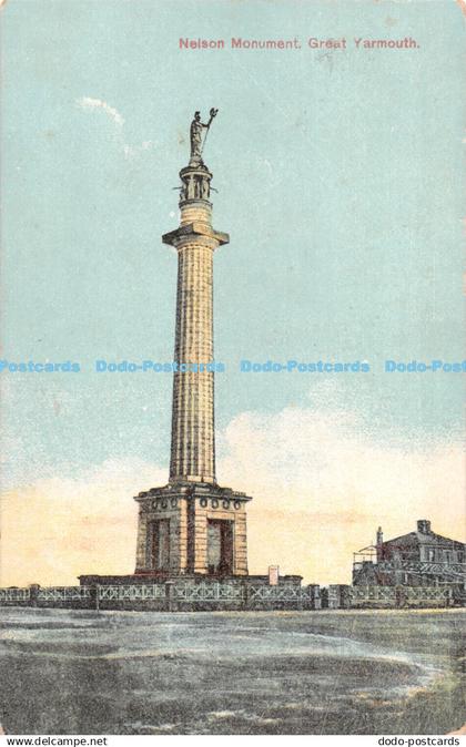 R285624 Great Yarmouth Nelson Monument Postcard