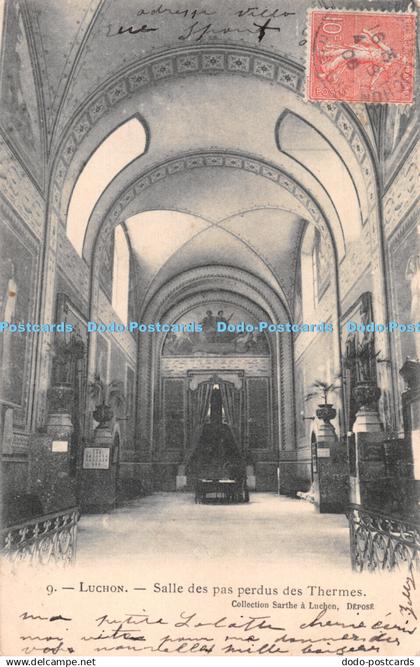 R286852 Luchon Salle de pas perdus des Thermes Sarthe and Luchon 1908