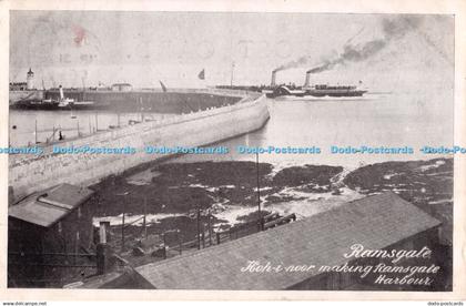 R294685 Ramsgate Koh I Noor Making Ramsgate Harbour Smart Novels 1906