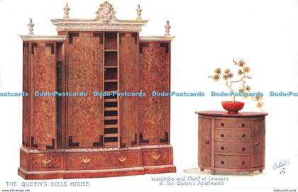 R295873 The Queens Dolls House Wardrobe and Chest of Drawers in the Queens Apart