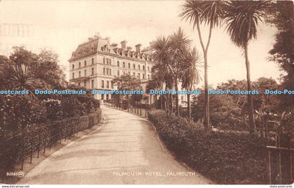 R310315 Falmouth Falmouth Hotel Tregaskis Postcard 1926