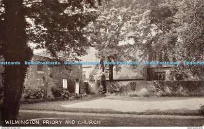 R330124 Wilmington Priory and Church Postcard