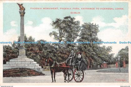 R366373 Dublin Phoenix Park Phoenix Monument Entrance to Viceregal Lodge G D and