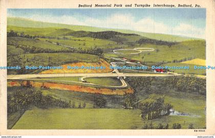 R369144 Bedford Memorial Park and Turnpike Interchange Bedford Pa Jones Card Com