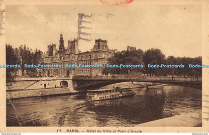 R369935 17 Paris Hotel de Ville et Pont dArcole 1937