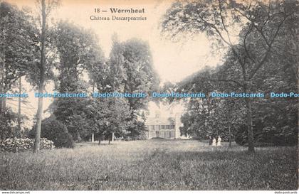 R370564 Wormhout Chateau Descarpentries Postcard