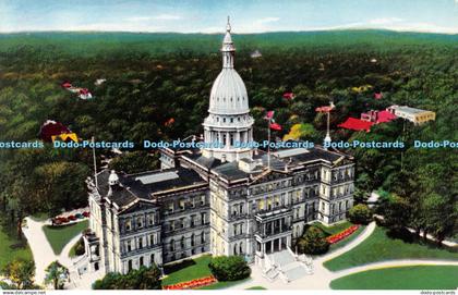 R379829 Michigan Lansing The State Capitol Building Hiawatha Card Plastichrome