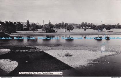 R384759 Perth and the Tay from Perth Bridge 31781 RP Post Card