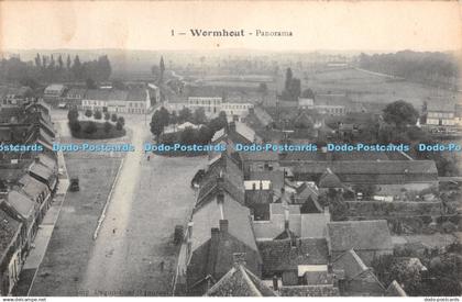 R385765 Wormhout Panorama Dequit Louf Postcard