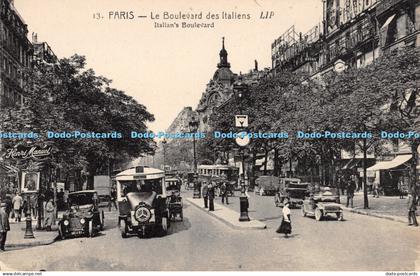 R390600 13 Paris le Boulevard des Italiens LIP Italians Boulevard J Cornault