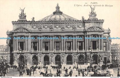 R409568 Paris 10 L Opera Academie nationale de Musique Post Card