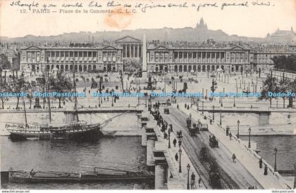 R415742 12 Paris Place de la Concorde C L C 1905