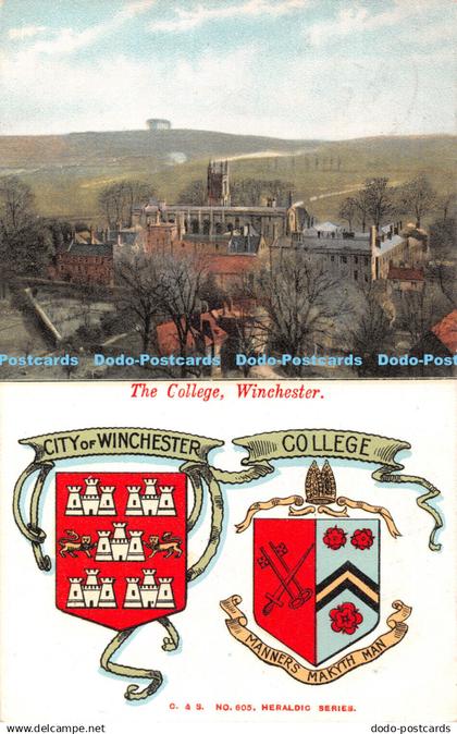 R421454 The College Winchester City of Winchester College C and S No 605 Heraldi