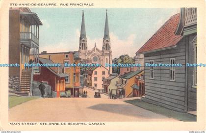 R425537 Canada Main Street Ste Anne De Beaupre Librairie Garneau 1947