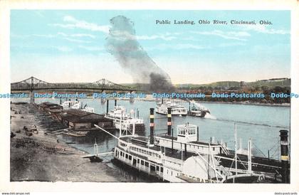 R430494 Public Landing Ohio River Cincinnati Ohio Cincinnati News Company