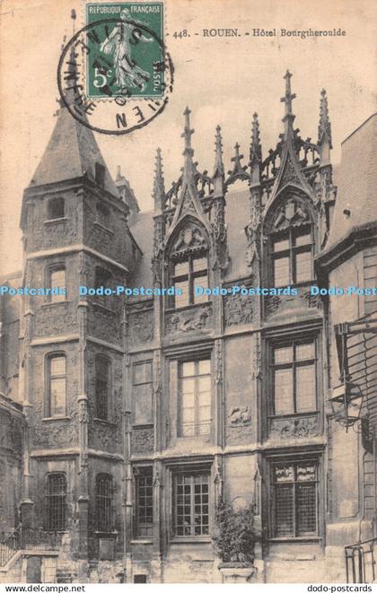 R431191 Rouen 448 Hotel Bourgtheroulde Carte Postale 1912