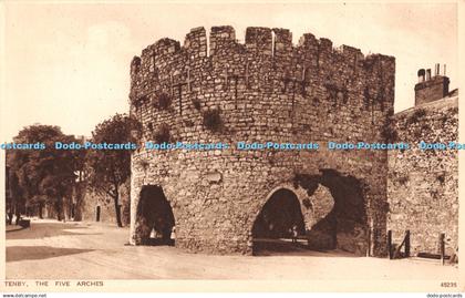 R446843 Tenby The Five Arches Photochrom