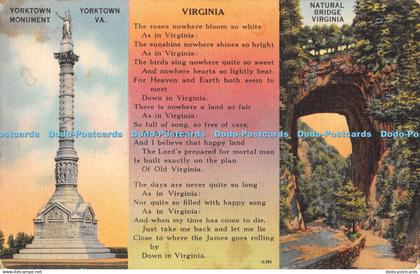 R456843 Virginia Yorktown Va Yorktown Monument The Richmond News Company A Colou