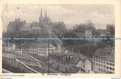 R456959 Neuchatel Collegiale A G Berthoud 1913