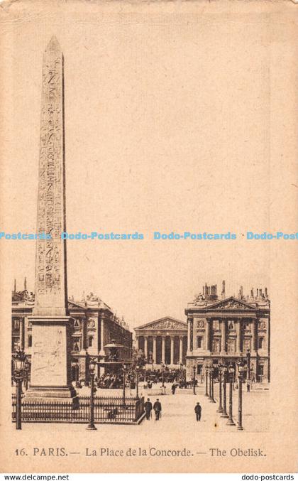 R463731 16 Paris La Place de la Concorde The Obelisk