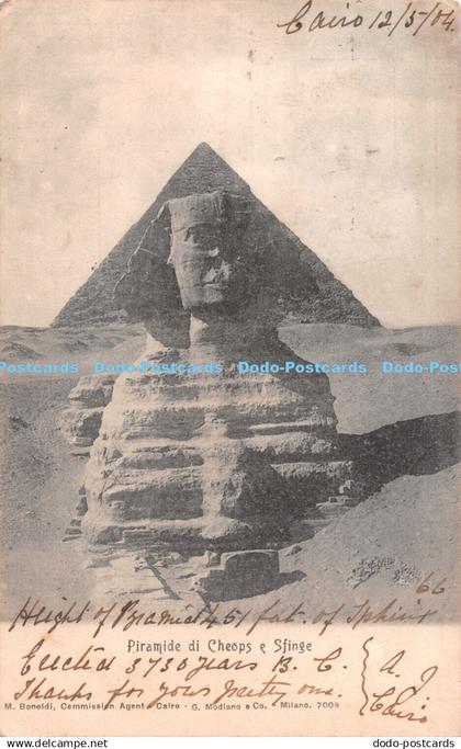 R483607 Piramide di Cheops e Sfinge M Bonoldi G Modiano