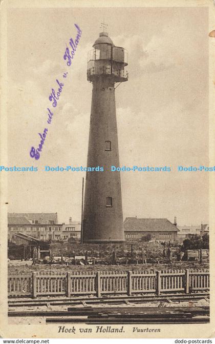 R586332 Hoek van Holland Vuurtoren Artur Klitzsch Nr 1607