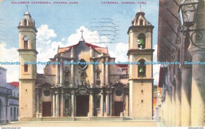 R621041 Columbus Cathedral Havana Cuba Catedral Habana Cuba Roberts 1947