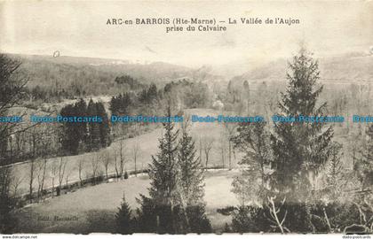 R636289 Arc en Barrois. Hte. Marne. La Vallee de l Aujon Prise du Calvaire. Rous