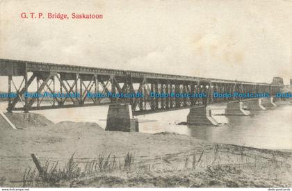 R653291 Saskatoon. G. T. P. Bridge. Copp. Clark