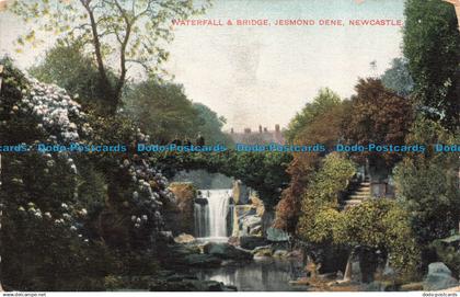 R672024 Newcastle. Jesmond Dene. Waterfall and Bridge. T. H. Dickinson. 1910