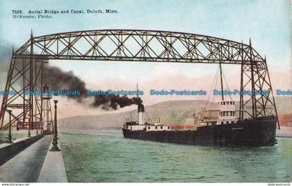 R678137 Minn. Duluth. Aerial Bridge and Canal. H. H. T. McKenzie