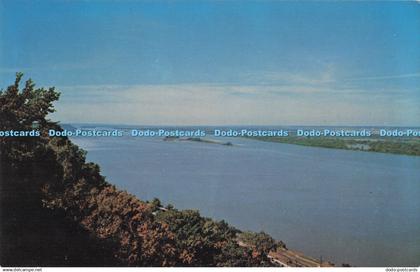 R727685 Clarksville Missouri Looking North Up the Mississippi From Lookout Point