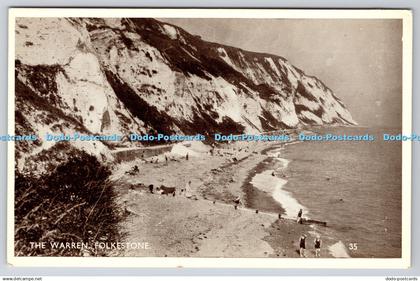 R754630 Folkestone The Warren Postcard