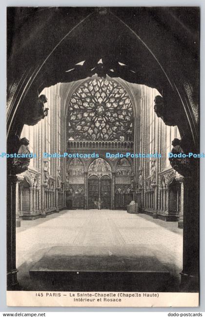 R765868 Paris La Sainte Chapelle Chapelle Haute Interieur et Rosace G Bouchetal