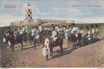 SOMALIA - Somalia Italiana - Esposizione 1911 Mogadiscio - Batteria Indigena