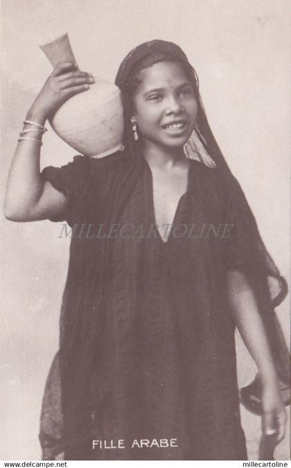 AFRICA COSTUMES - Fille Arabe - Alban Photo Postcard